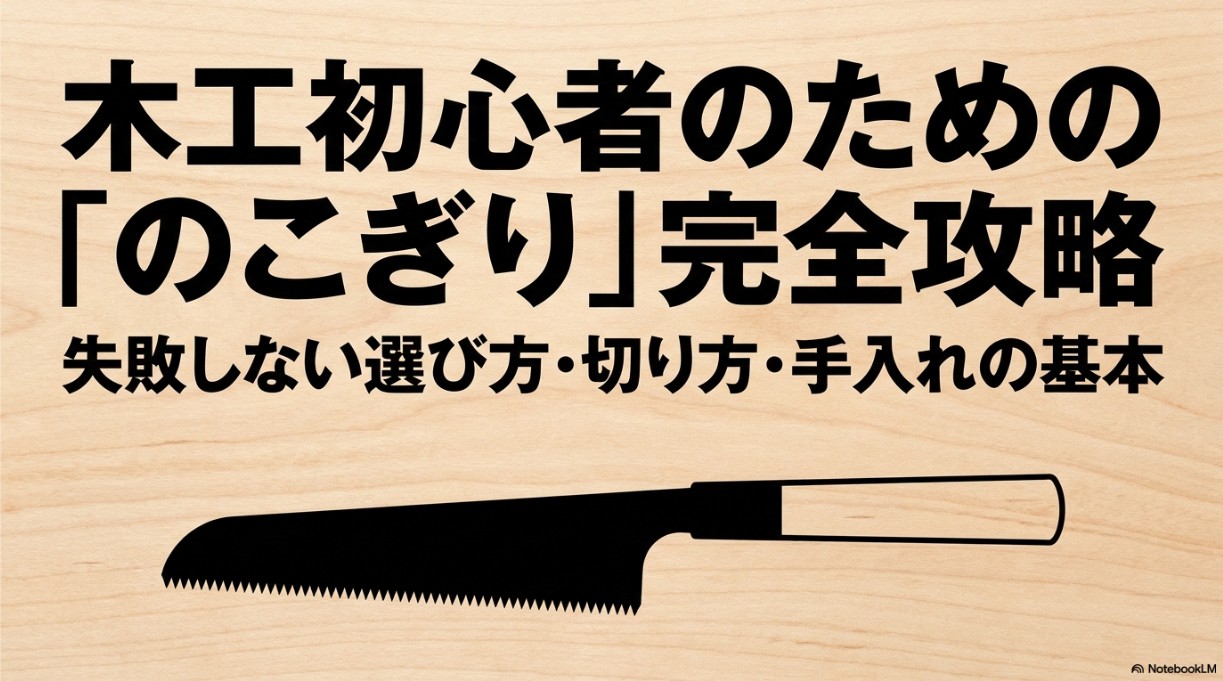 木工初心者のための「のこぎり」完全攻略 失敗しない選び方・切り方・手入れの基本