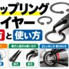 スナップリングプライヤーの選び方と使い方を軸用・穴用、直爪・曲爪、外し方、安全作業のポイントとともに解説したアイキャッチ画像